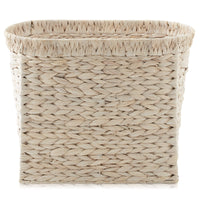 Magazine Holder Storage Basket with Handles - Whitewash - Bathroom Bin