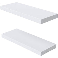 Wide Wood Floating Shelves Set for Bathroom, Kitchen, Bedroom, Wall Shelf Display Shelves