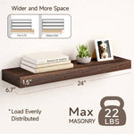 2 Pieces Floating Shelves, Wall Shelf Display Shelves for Living