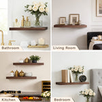 2 Pieces Floating Shelves, Wall Shelf Display Shelves for Living