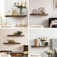 2 Pieces Floating Shelves, Wall Shelf Display Shelves for Living