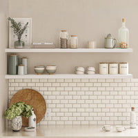 Miami 60" Floating Shelves, Long Wall Mounted Wood Shelves, 8" Depth