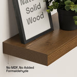 Solid Wood Floating Shelves, Wooden Shelves for Wall Storage