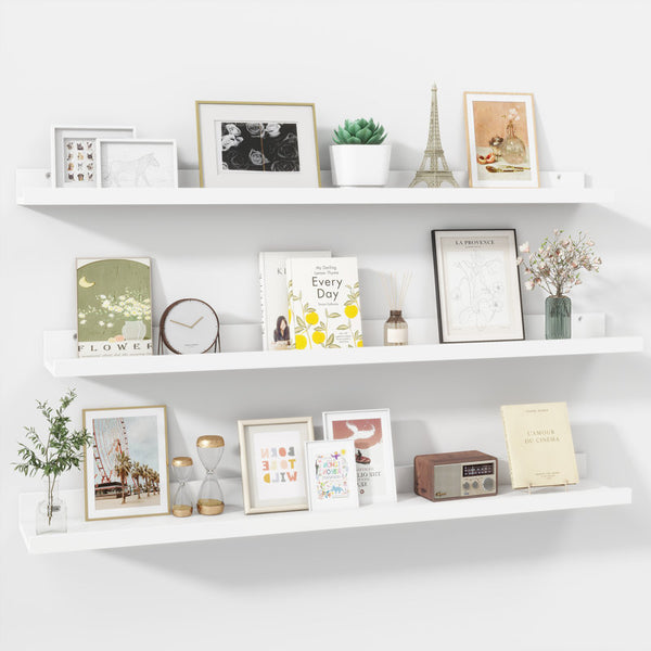 Parece Wall-Mounted Floating Shelves for Bedroom, Living Room
