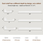 Parece Wall-Mounted Floating Shelves for Bedroom, Living Room