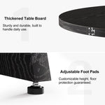 47.2" Round Pedestal Dining Table, Seats 4