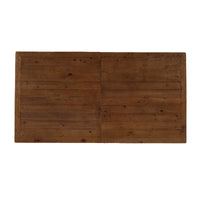 Rectangular Extendable Solid Reclaimed Pine Dining Table, Seats 4-6