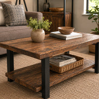 Pomona 42" Solid Wood Coffee Table