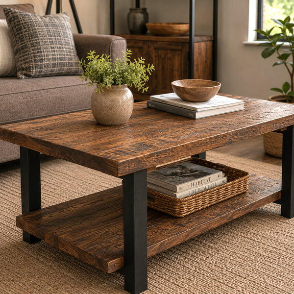 Pomona 42" Solid Wood Coffee Table