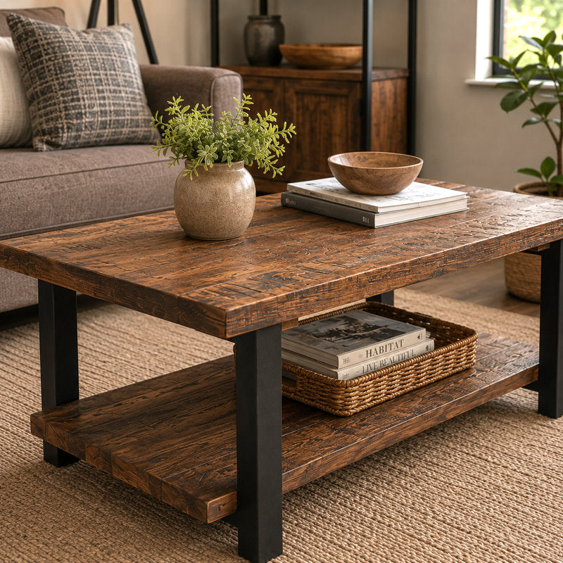 Pomona 42" Solid Wood Coffee Table