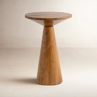 Bozovich Solid Wood Pedestal End Table