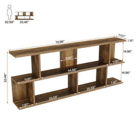 Kazmierski 71" W 3-Tier Console Table