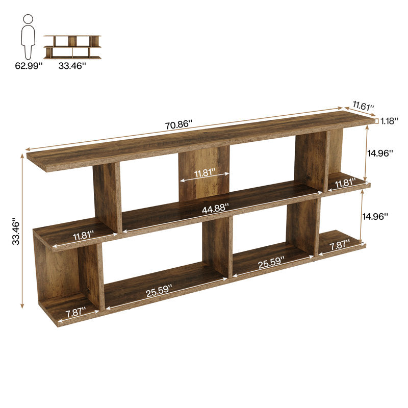 Kazmierski 71" W 3-Tier Console Table