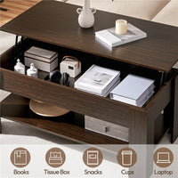 Ajeem Rectangular Lift-Top Coffee Table with Storage