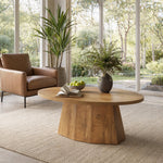 47" Oval Farmhouse Coffee Table