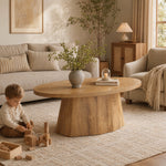 47" Oval Farmhouse Coffee Table