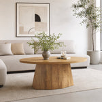 47" Oval Farmhouse Coffee Table