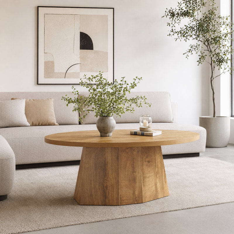 47" Oval Farmhouse Coffee Table