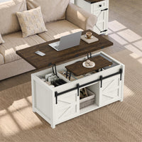 Jaquavion 4-in-1 Convertible Farmhouse Lift-Top Coffee Table
