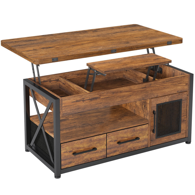 Soukaina Lift-Top Coffee Table with LED Lighting