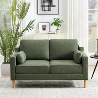 59.8" W Modern Boucle Upholstered Loveseat