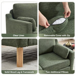 59.8" W Modern Boucle Upholstered Loveseat