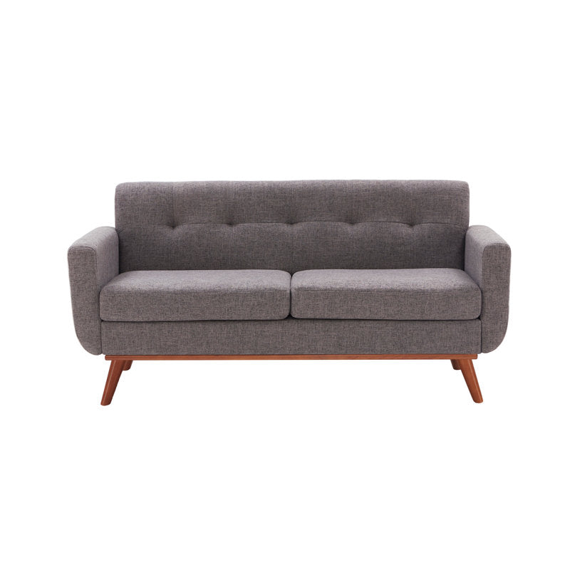 Carmencita 65" Linen Upholstered Square Arm Loveseat