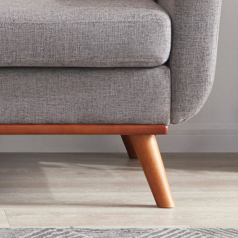 Carmencita 65" Linen Upholstered Square Arm Loveseat
