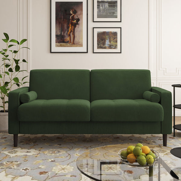 Carmelinda 62.6'' Corduroy Loveseat