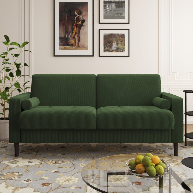 Carmelinda 62.6'' Corduroy Loveseat