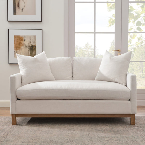 Upholstered Standard Loveseat with Deep Seat Cushions