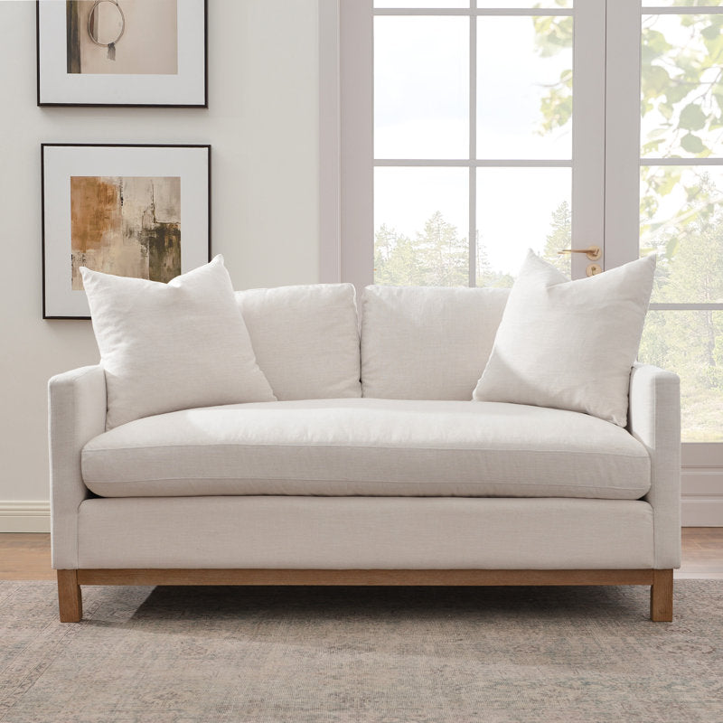 Upholstered Standard Loveseat with Deep Seat Cushions