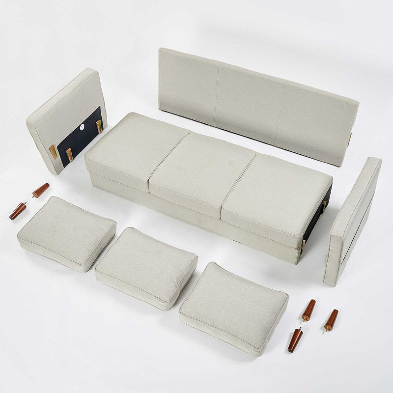 Hana 78" Square Arm Sofa