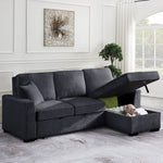 Elfrieda 92" W Reversible Sleeper Sectional with Storage