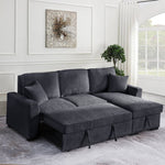 Elfrieda 92" W Reversible Sleeper Sectional with Storage