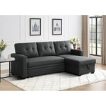 3-Piece Pull-Out Sofa Bed With Reversible Storage Chaise