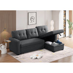 3-Piece Pull-Out Sofa Bed With Reversible Storage Chaise