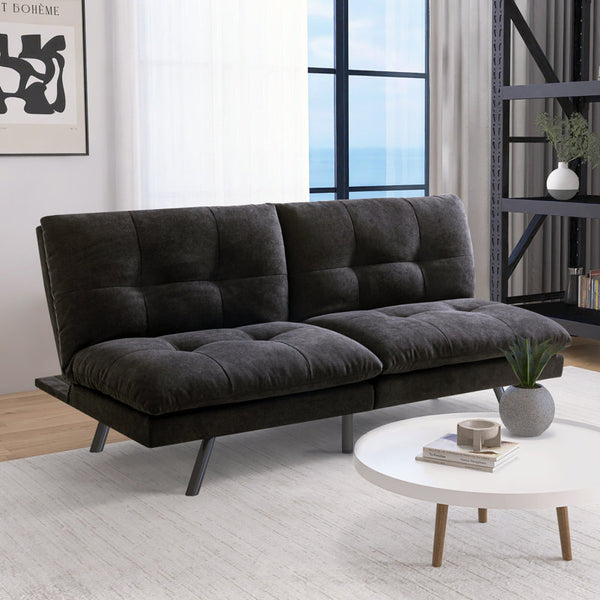 Kyall Upholstered 68'' Reclining Sleeper Sofa