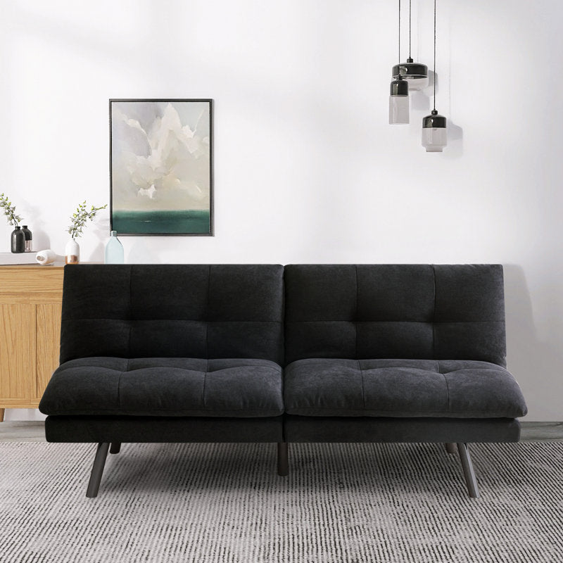 Kyall Upholstered 68'' Reclining Sleeper Sofa