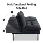 Kyall Upholstered 68'' Reclining Sleeper Sofa