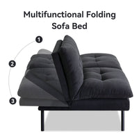 Kyall Upholstered 68'' Reclining Sleeper Sofa