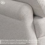 Sabrina 73" Queen Rolled Arm Tufted Back Convertible Sleeper Sofa with Cushions