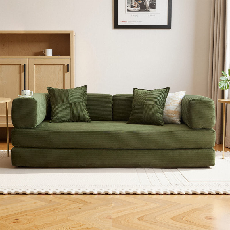 Kaveri Convertible Sofa Bed - Foldable Floor Couch - Modular Sectional for Living Room, Bedroom, Studio - Compression Sofa in Box