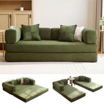 Kaveri Convertible Sofa Bed - Foldable Floor Couch - Modular Sectional for Living Room, Bedroom, Studio - Compression Sofa in Box