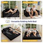 Boneless 4 In 1 Convertible Boneless Sofa Couch Foldable Floor Sofa Bed In A Box With 2 Cup Holders