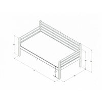 Alexz Wood Daybed with Pop Up Trundle Bed, Mattresses Not Included