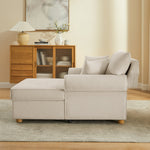 40.16''W Upholstered Chenille Chaise Lounge With Storage