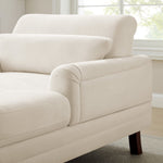 Erbes 37.01" W Chenille Upholstered Solid Wood Chaise Lounge