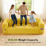 3Seater Sofa Boneless Couches,No Assembly Needed, Modern Sofa For Compact Living Rooms, Apartments, And Offices