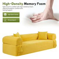 3Seater Sofa Boneless Couches,No Assembly Needed, Modern Sofa For Compact Living Rooms, Apartments, And Offices